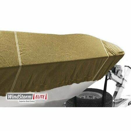 Eevelle Boat Cover CUDDY CABIN Hard Top, Outboard Fits 29ft 6in L up to 120in W Khaki SFVCCTT29120B-KHA
